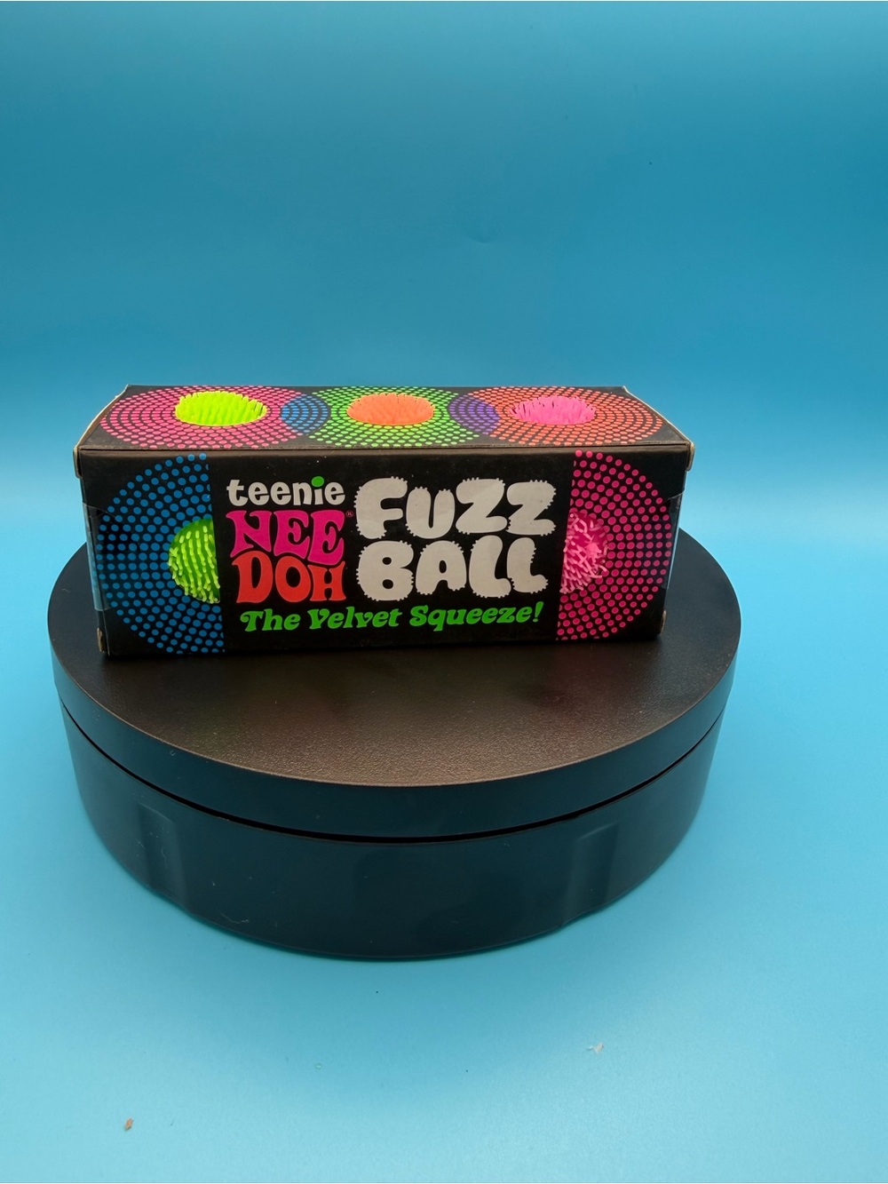 Fuzz Ball teenie 3 set - Neon Multicolor Velvet Squeeze